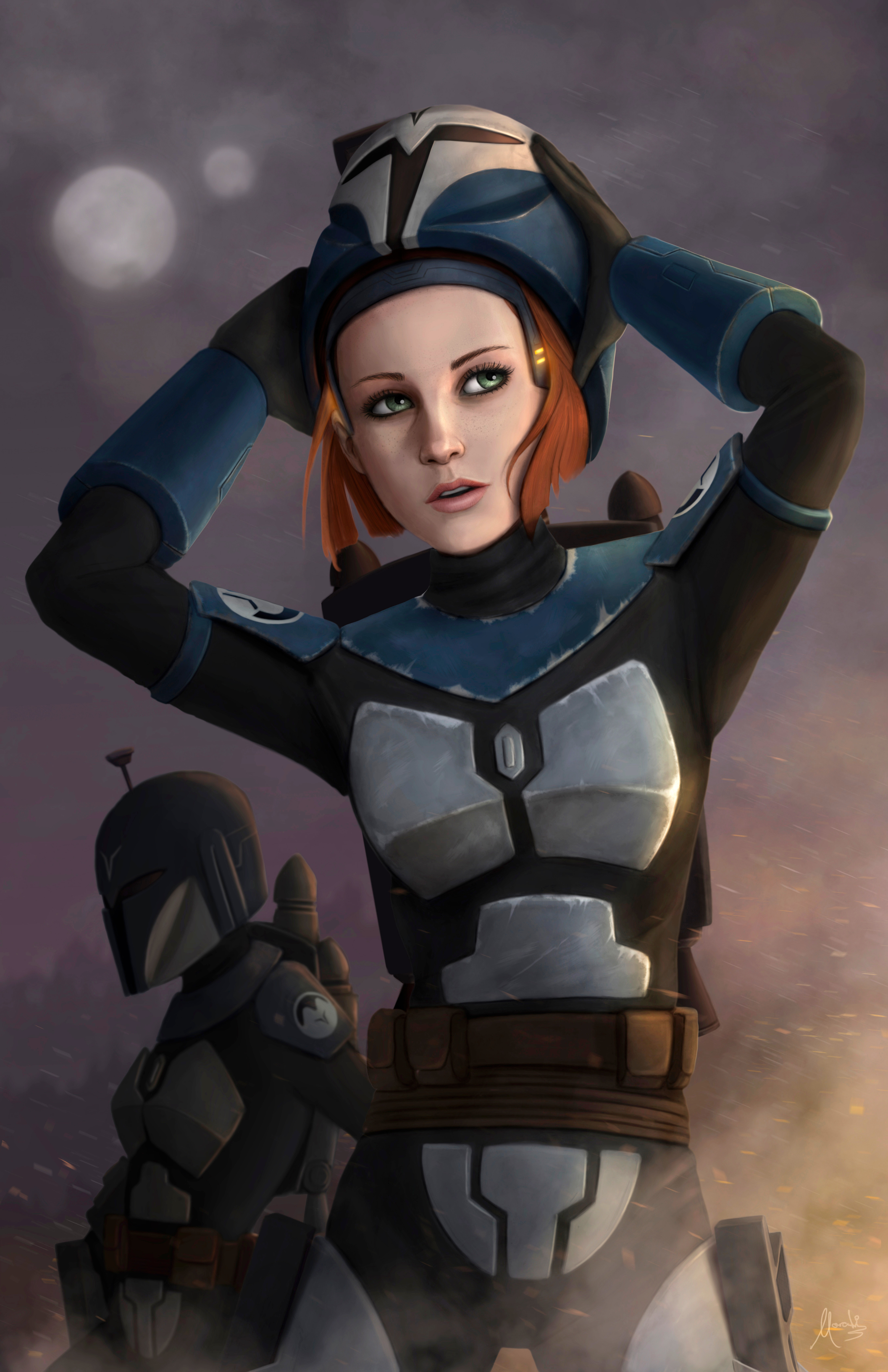 Artstation Bo Katan And The Nite Owls Mauricio Morali