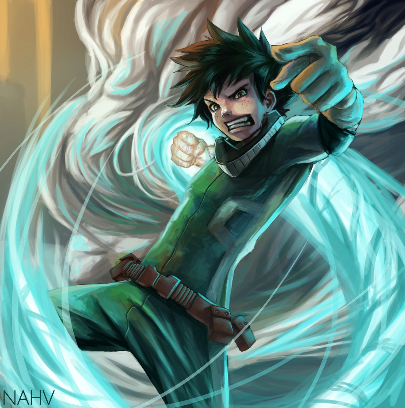 Artstation Izuku Midoriya Boku No Hero Academia Fanart Nicolas Ahumada