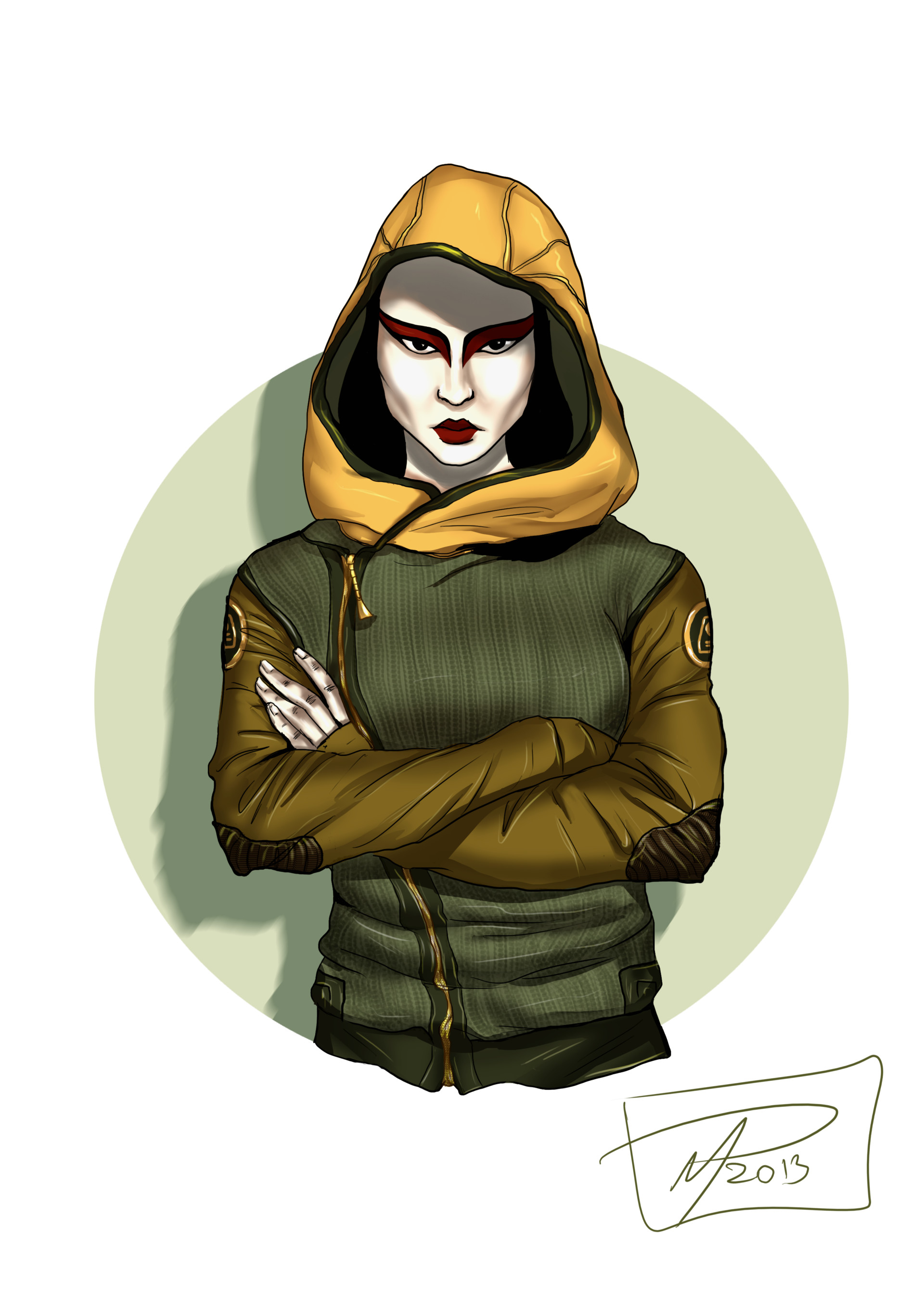 Avatar Kyoshi In A Hoodie.