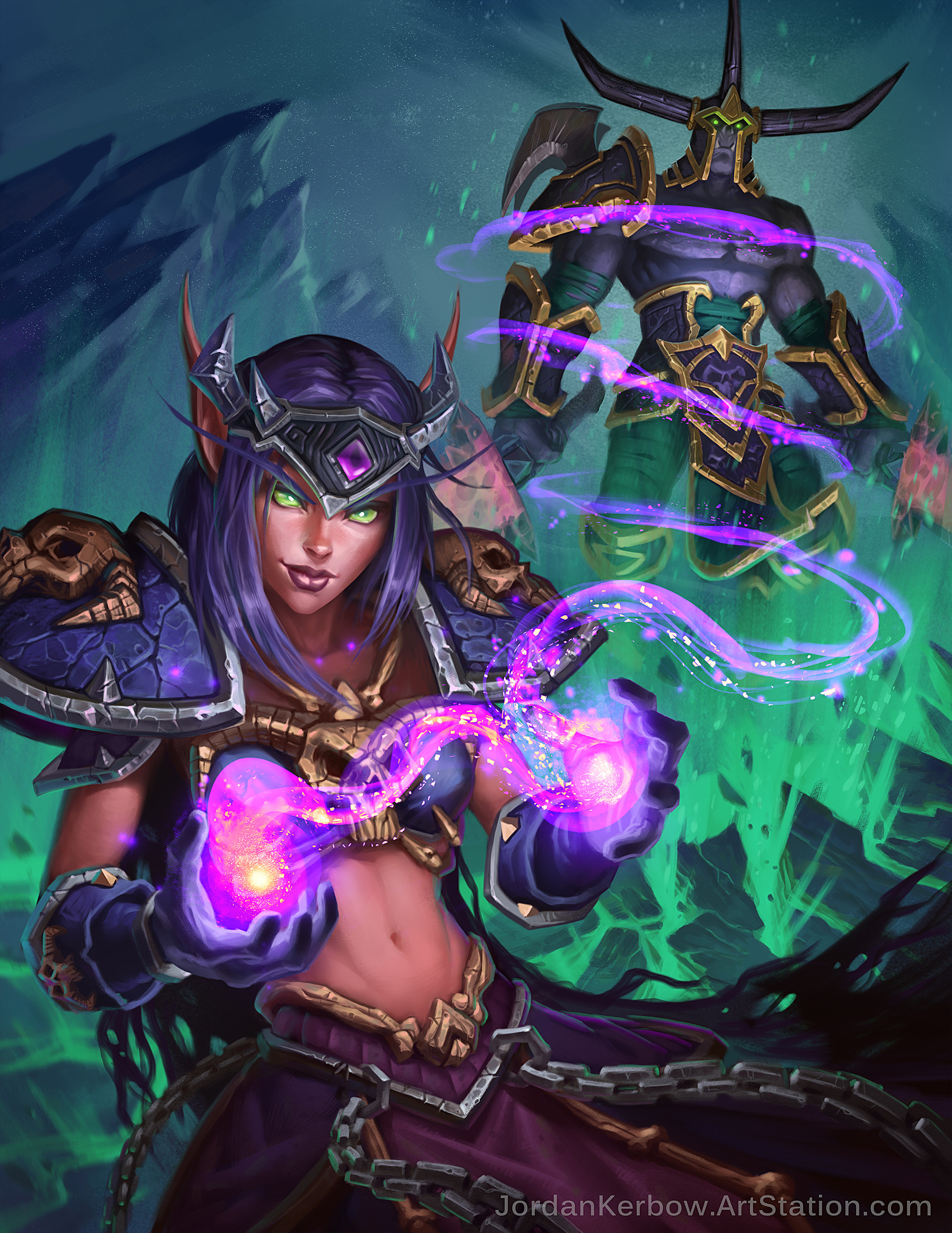 Artstation World Of Warcraft Blood Elf Demonology Warlock