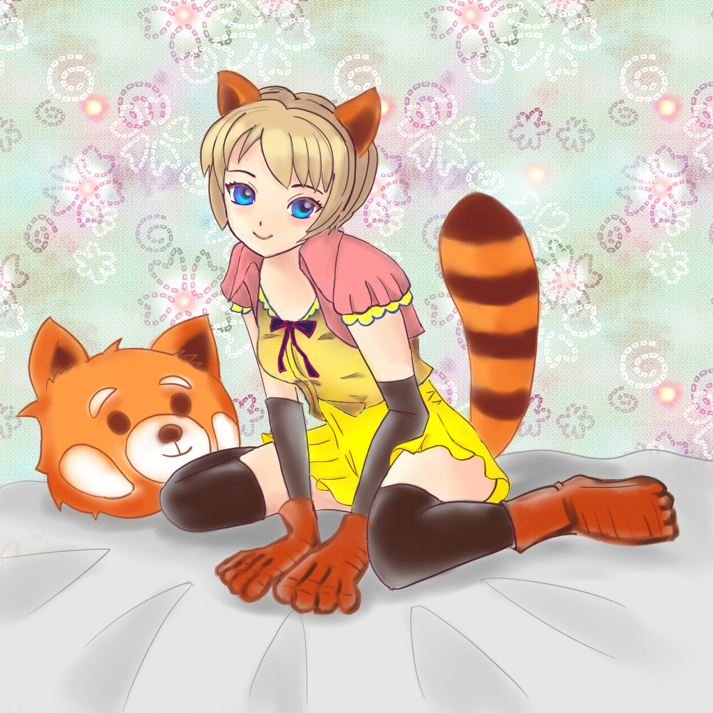 Artstation Kemomimi Red Panda Girl Donald Laurentius