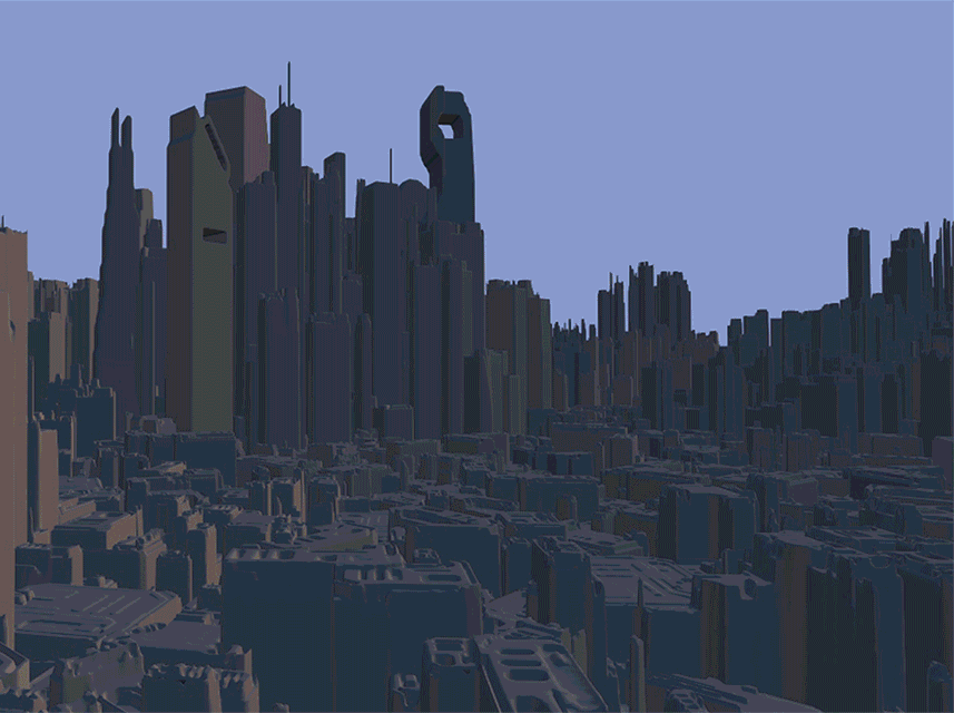 Pixel City Skyline gif. City Skyline gif. Skyline gif.