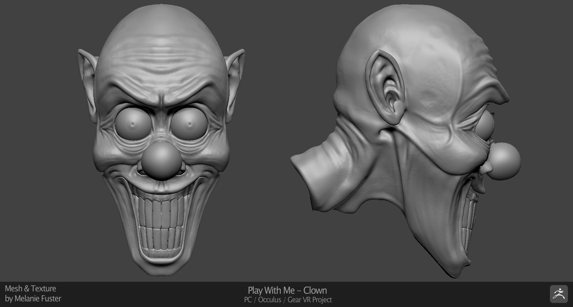 ArtStation - Play with me - the Clown, Mélanie Fuster