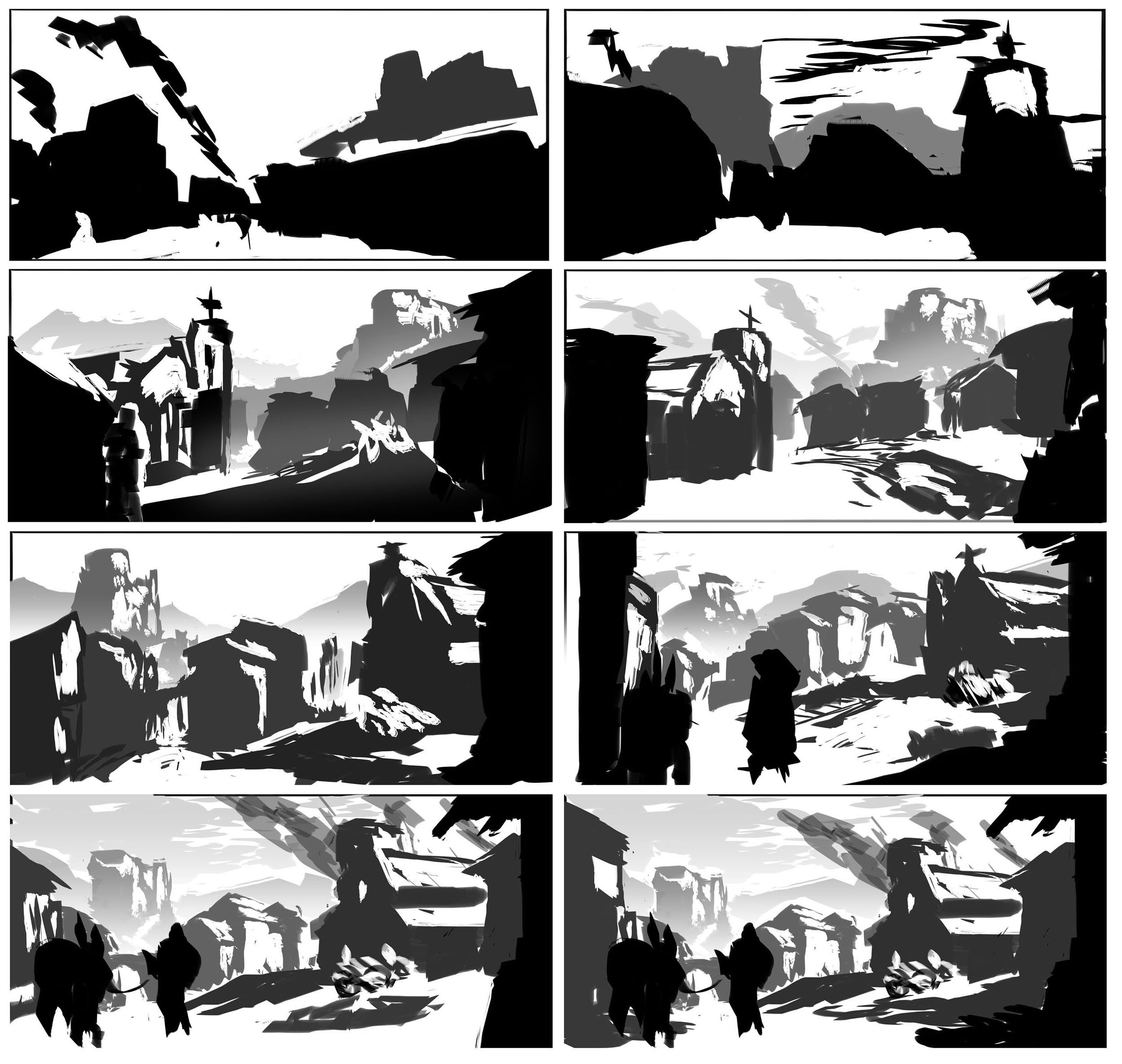 WIP 01: Composition Sketches