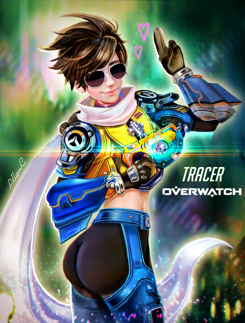 ArtStation Tracer Overwatch Slipstream 猎空 起源版 守望先锋