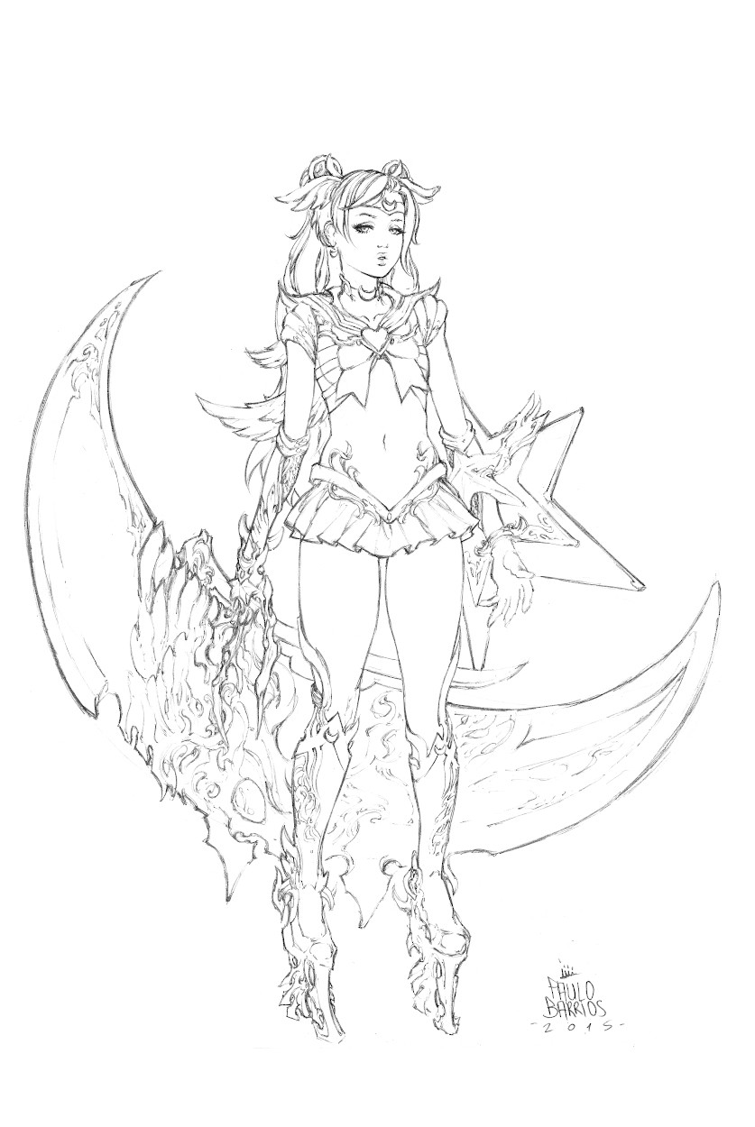 Artstation Girls Pencils Colection Works 20 Sailor Moon And