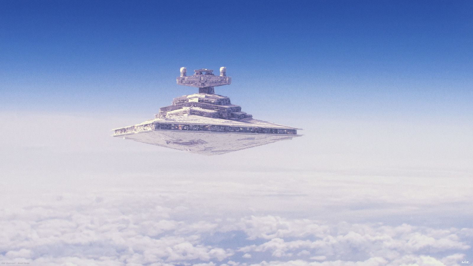 Here is the Star Destroyer shot used in the above cover. 