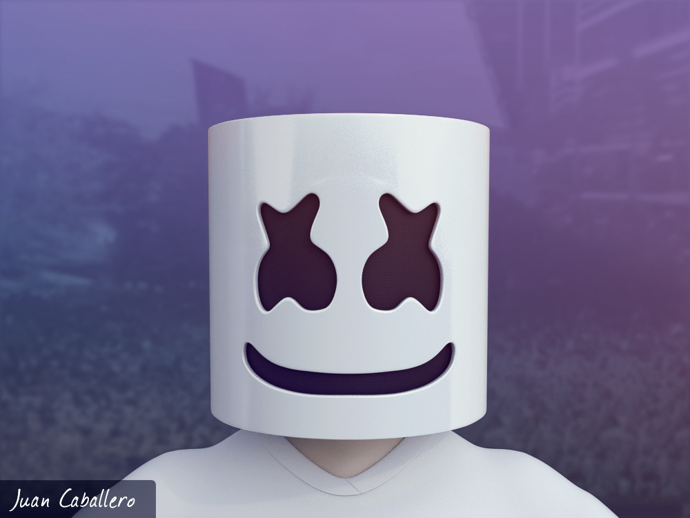 Marshmello cheap 3d images