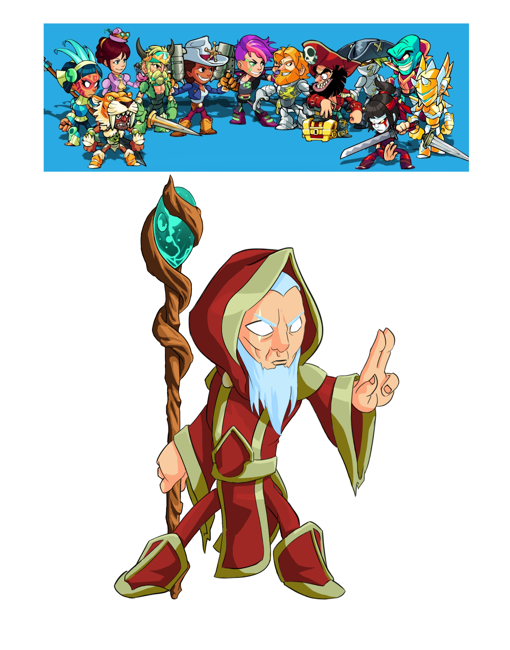 The mage character I created to fit in with the other characters