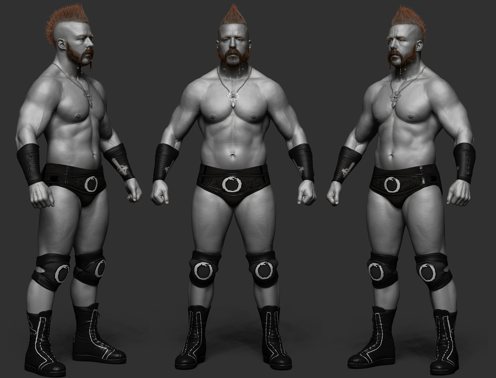 wwe wrestlers 3d models