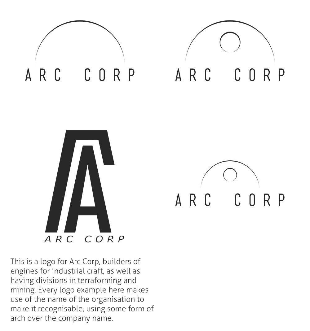 Artstation Star Citizen Corporation Logos Eliot Flynn