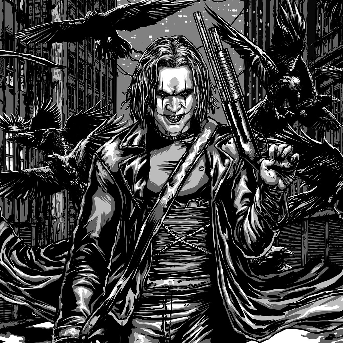 Tony Washington Art The Crow San Diego Comic Con Exclusive Poster