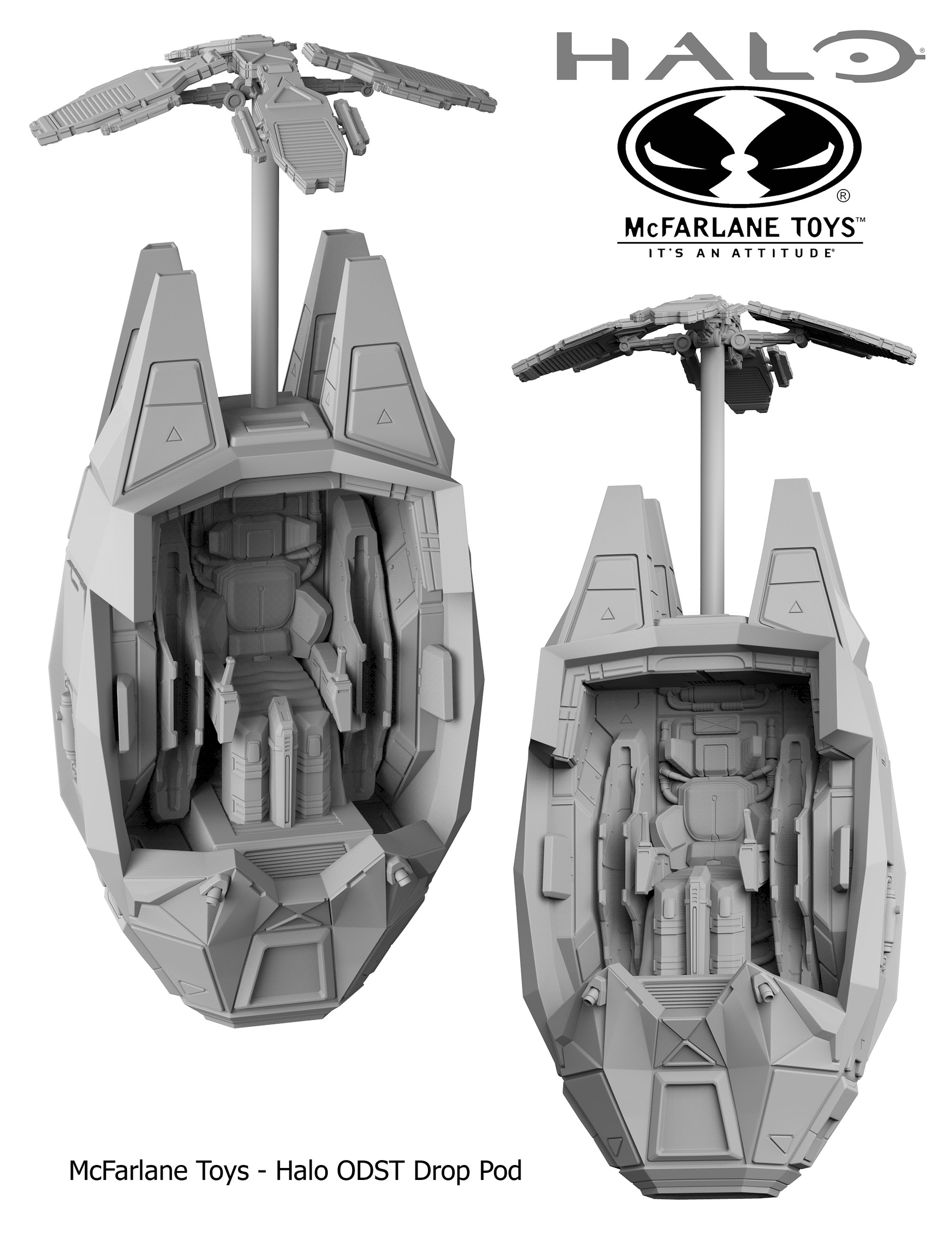 Artstation Mcfarlane Toys Halo Odst Drop Pod Mark Ash