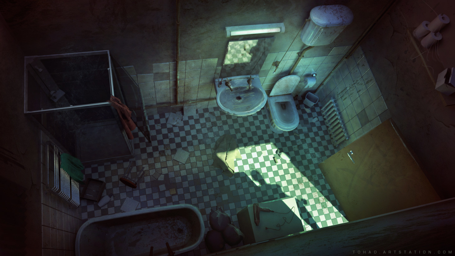 Dark Days : Bathroom
