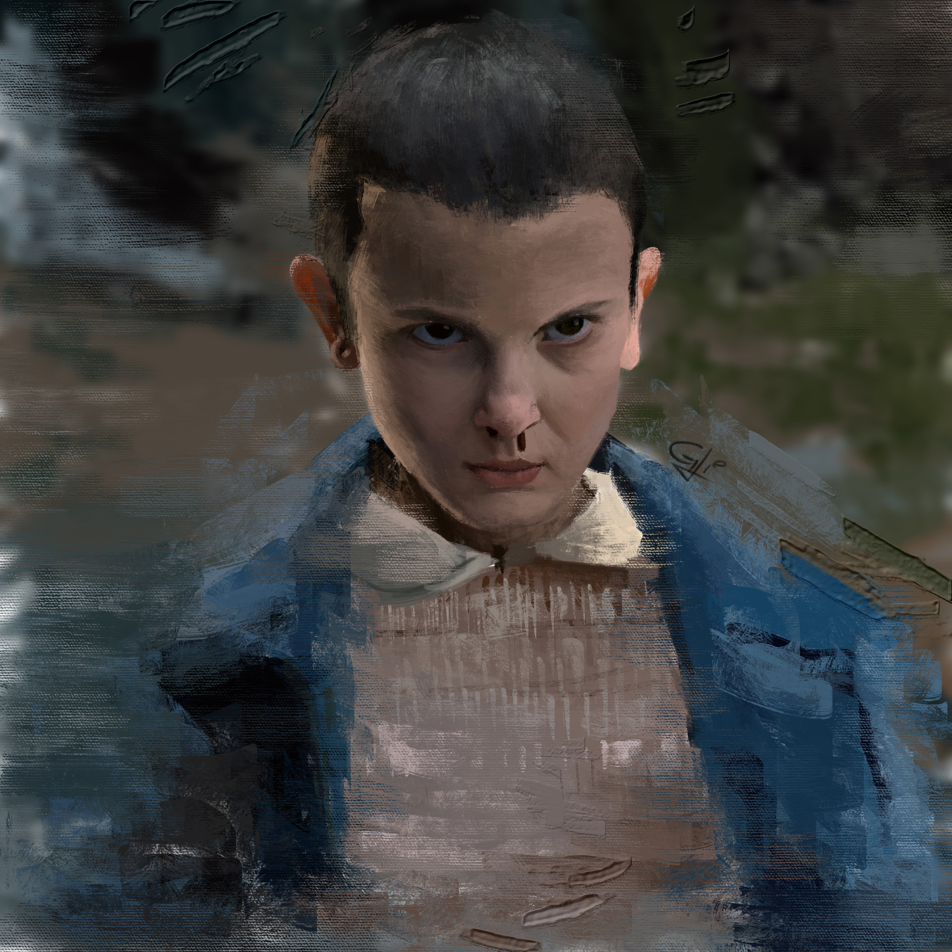 Artstation Digital Painting Stranger Things Liboni