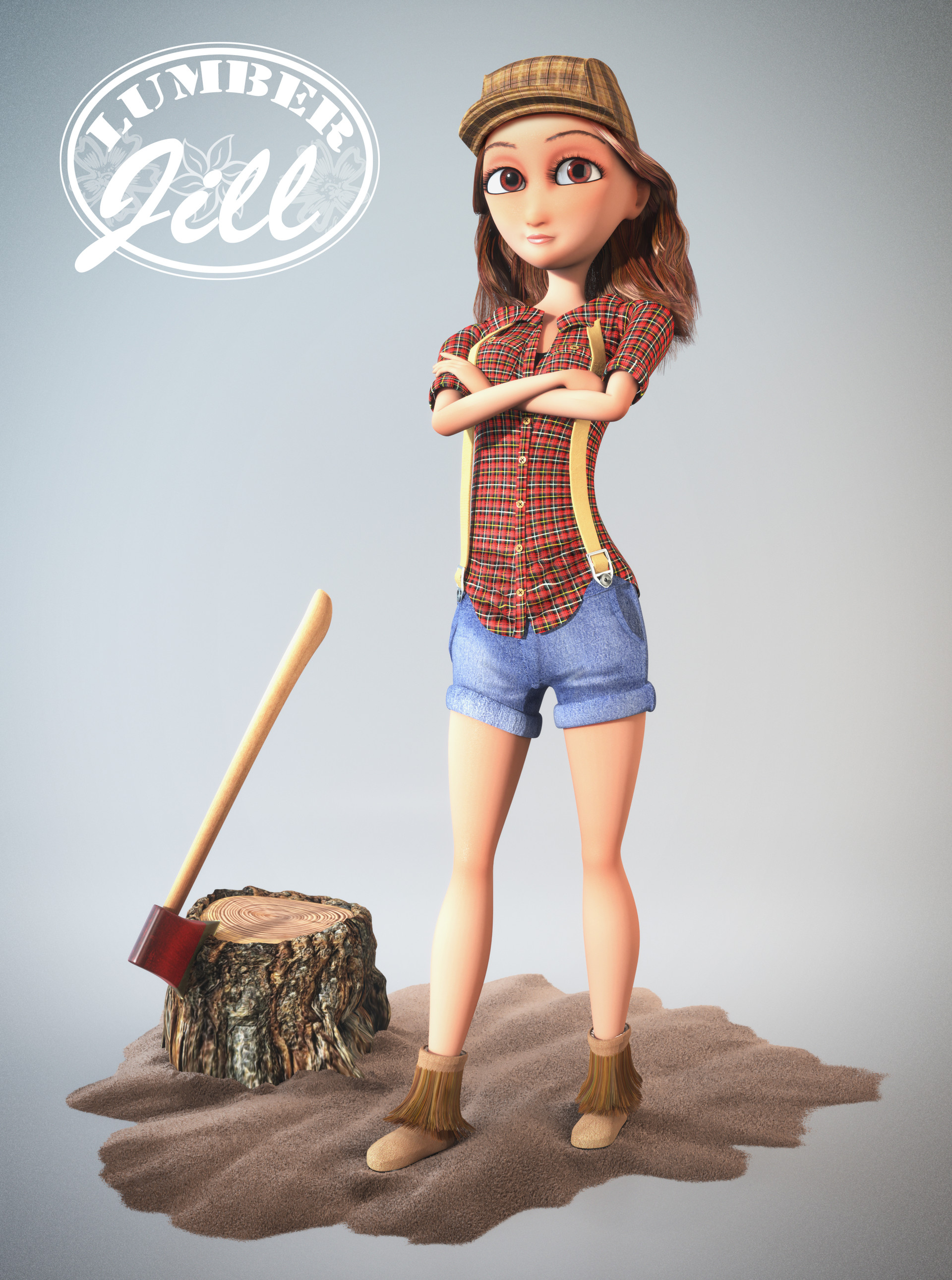 Andre Venter Lumber Jill Posed