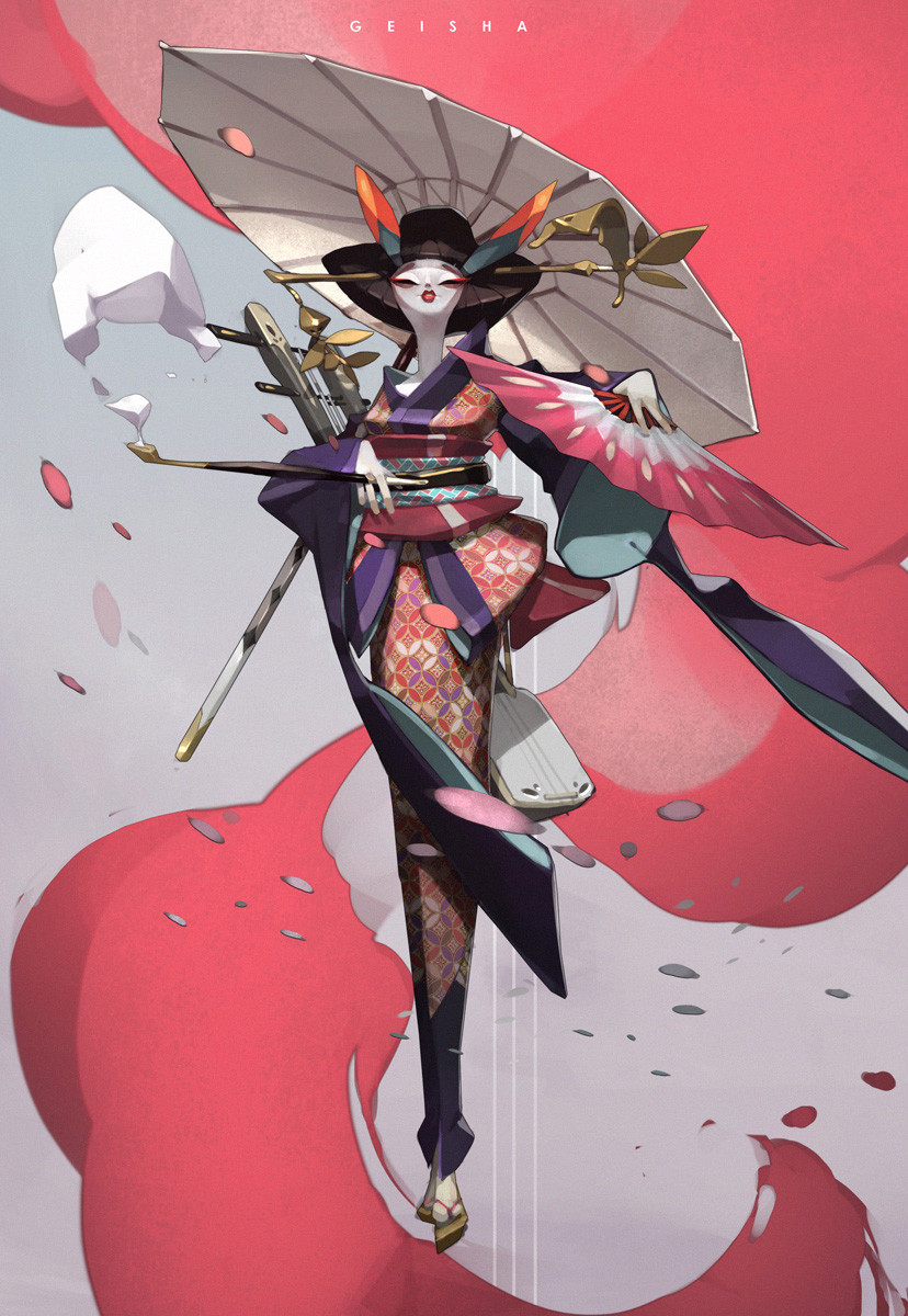 Artstation Geisha Tan Zhi Hui