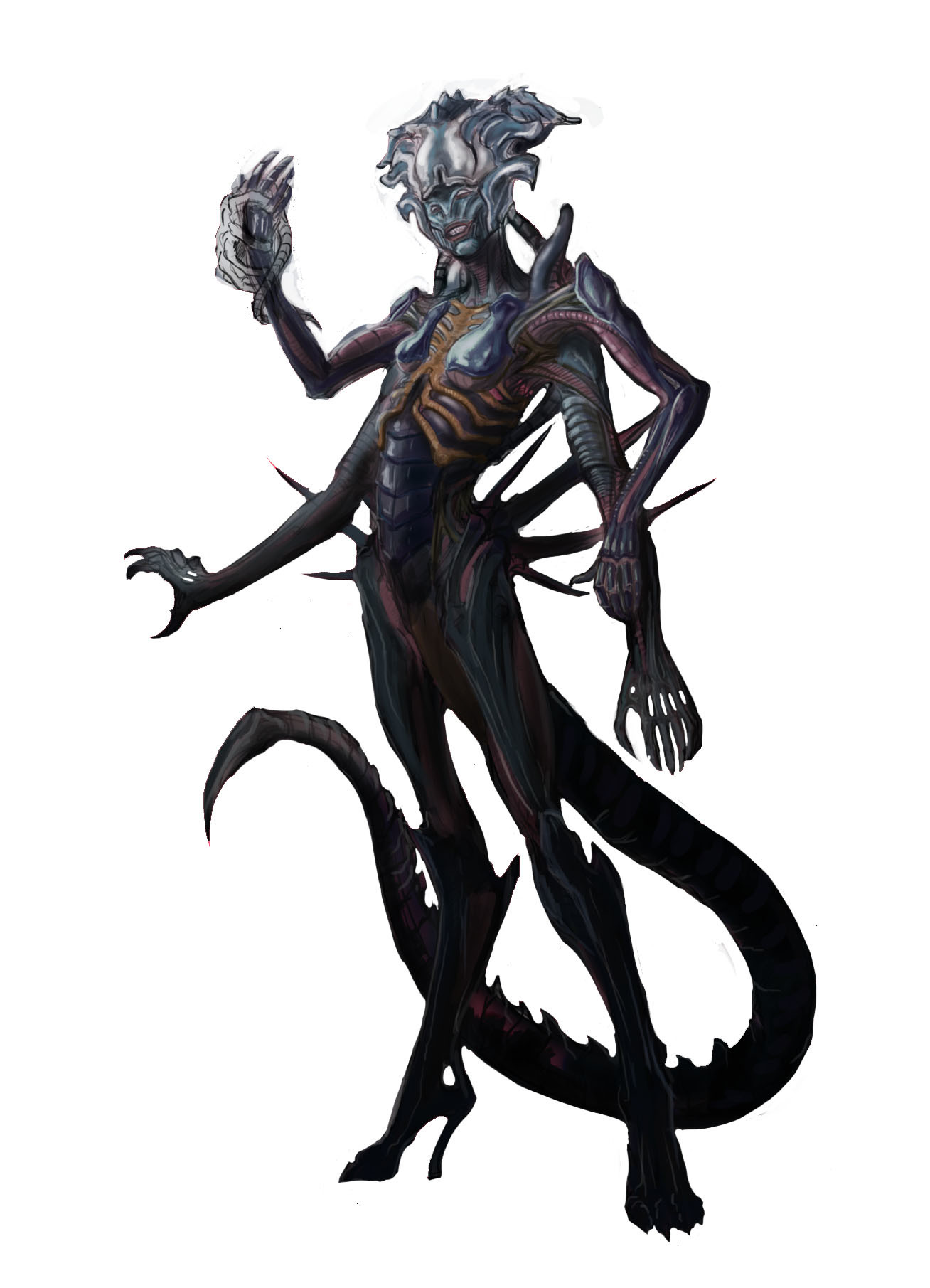 photo Xenomorph Queen Concept Art artstation alien queen humanoid