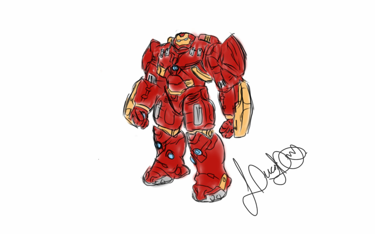 How to Draw the HULKBUSTER IRON MAN ARMOR Avengers Infinity War Drawing  Tutorial  Draw it Too
