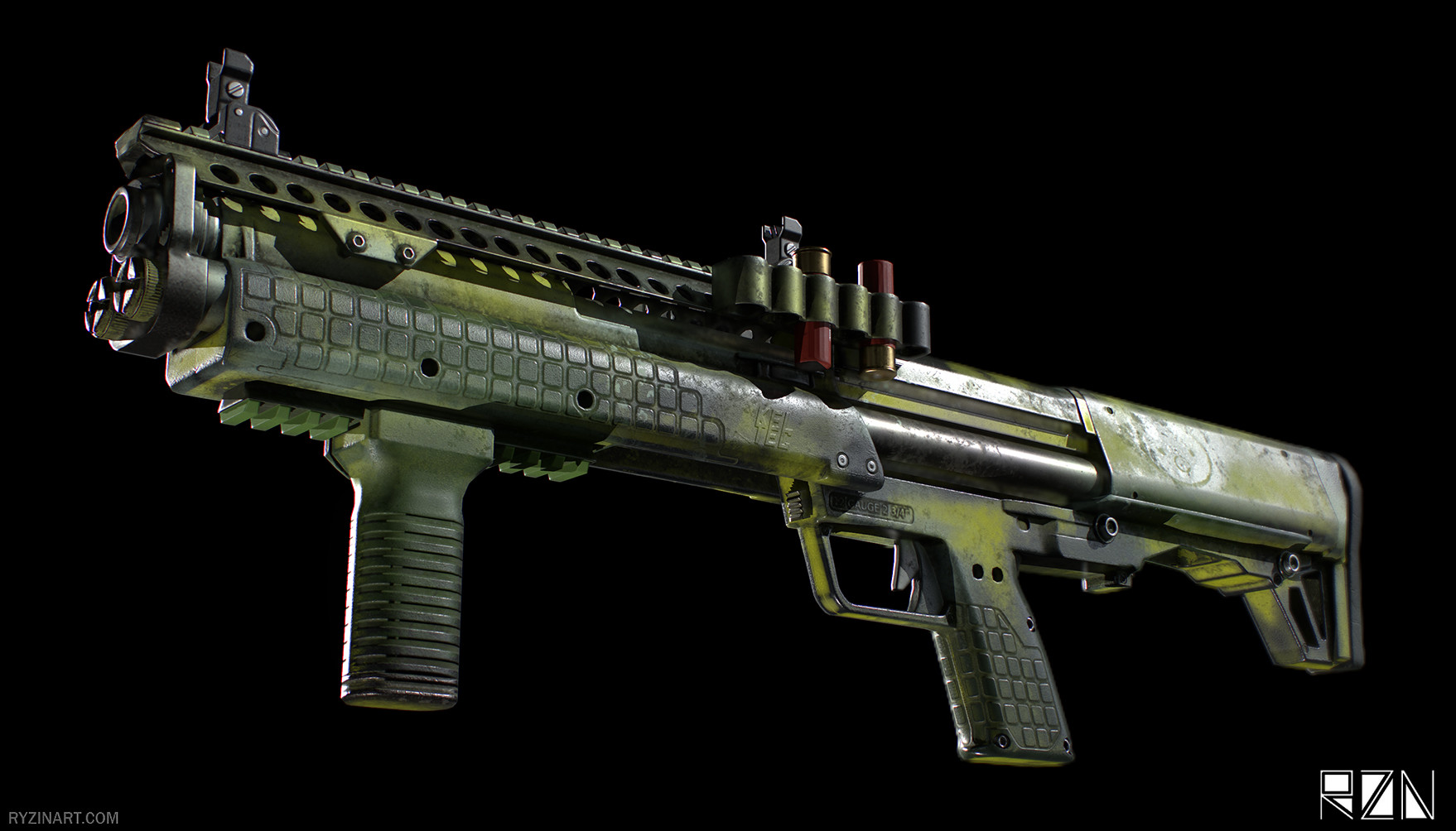 RYZIN ART - KSG Shotgun Yellow Variant