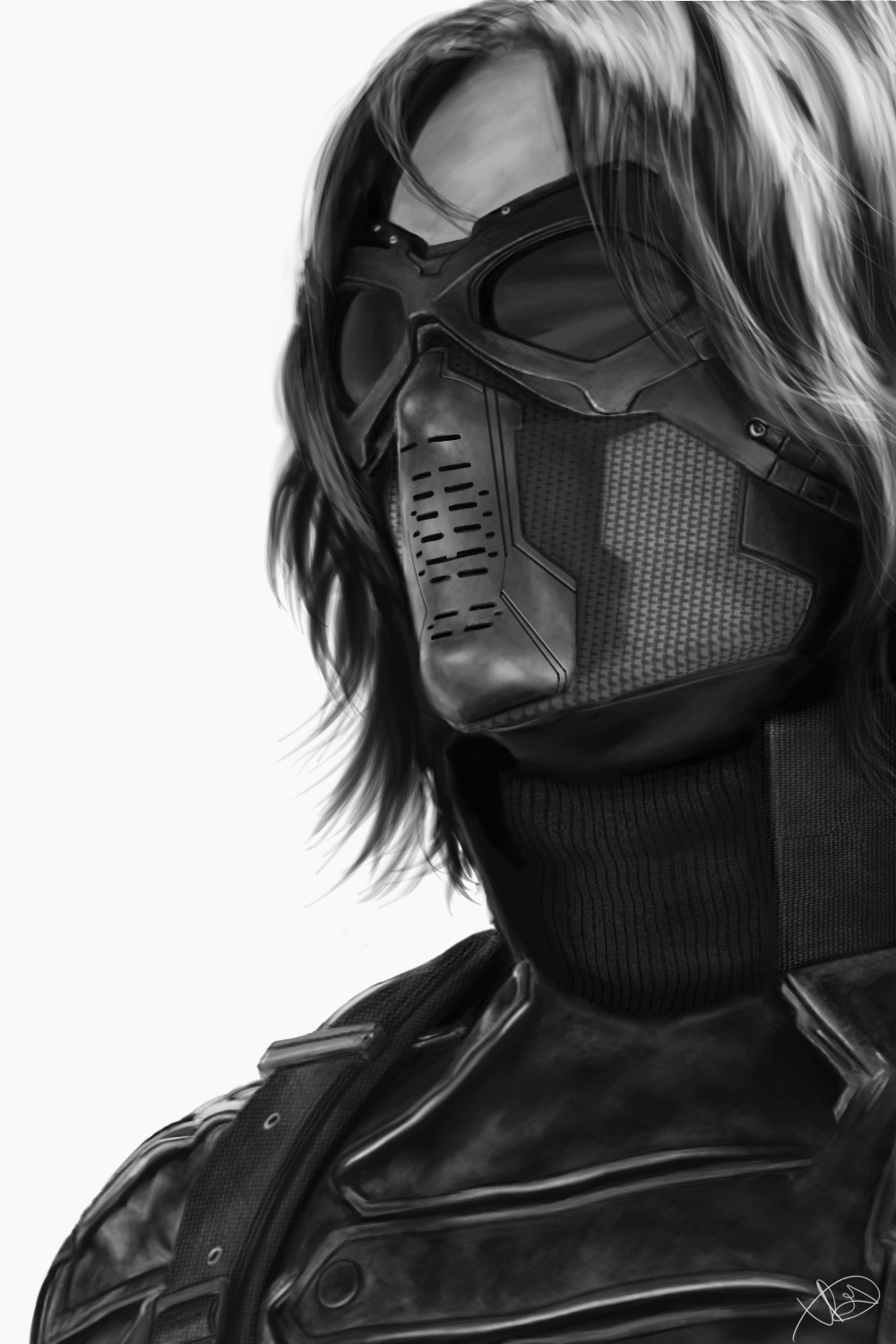 Artstation Winter Soldier Xitlaly Rojo