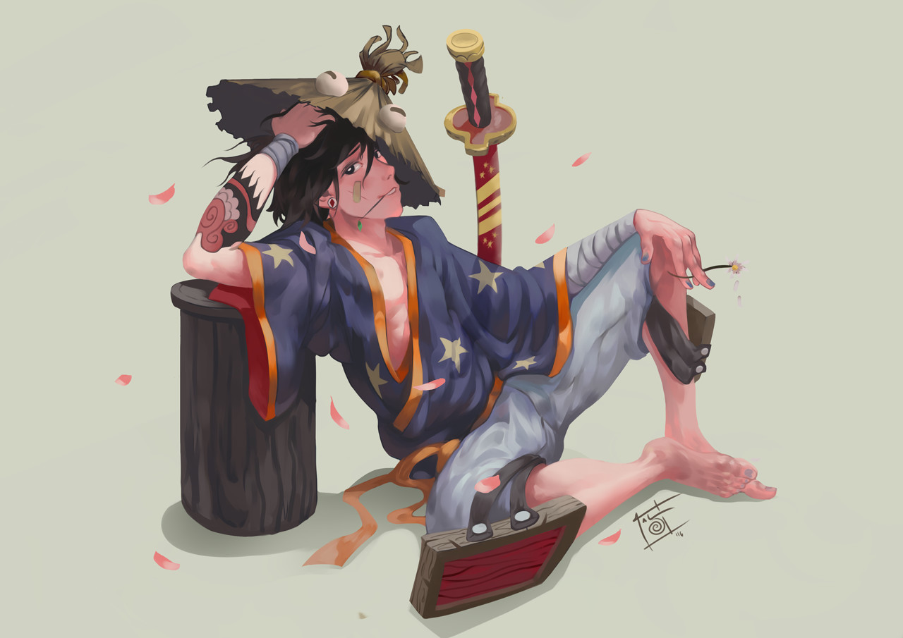 Artstation Samurai Character Design Challenge Gonzalo Sayavedra