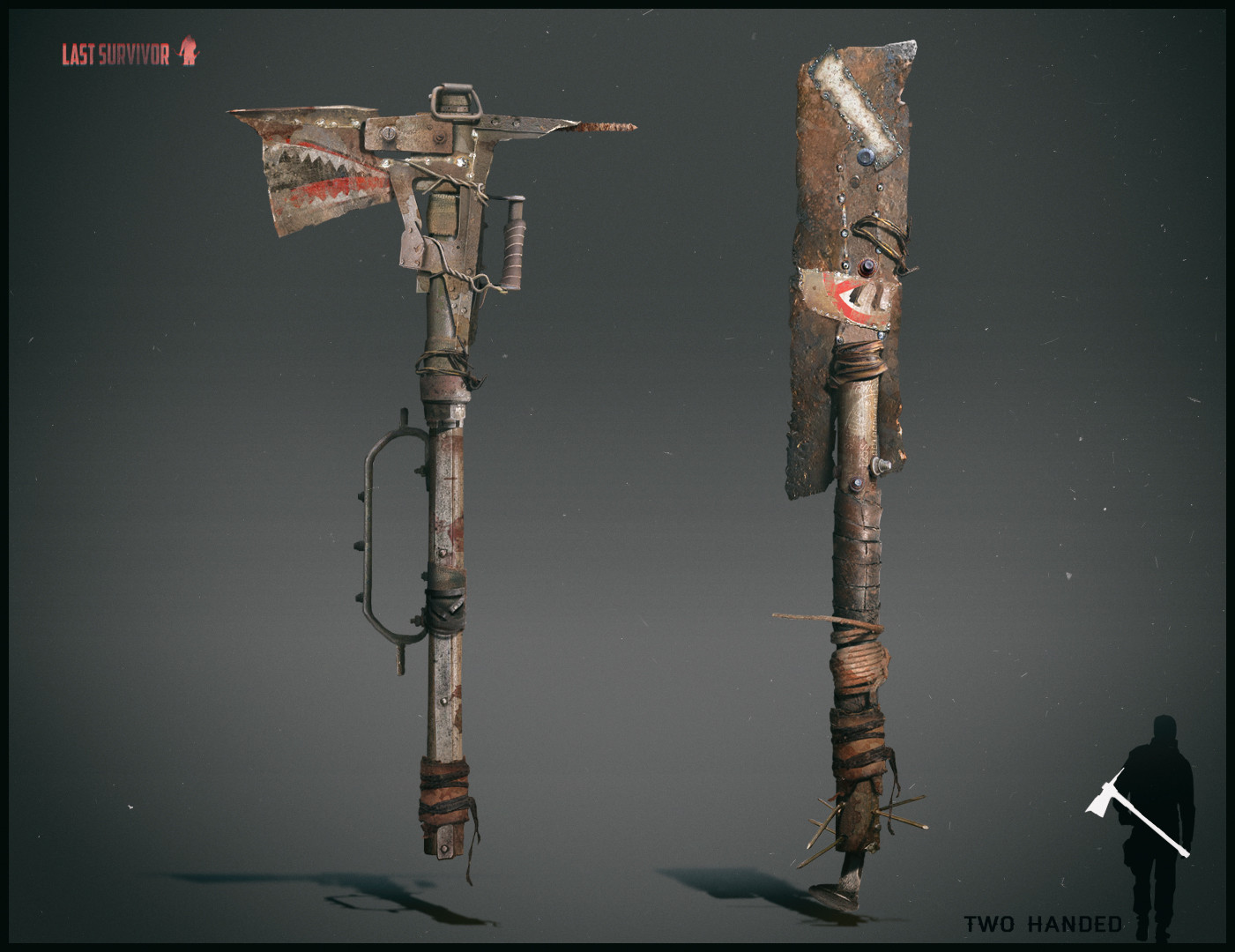Anton kazakov melee weapon design post apocalyptic setting