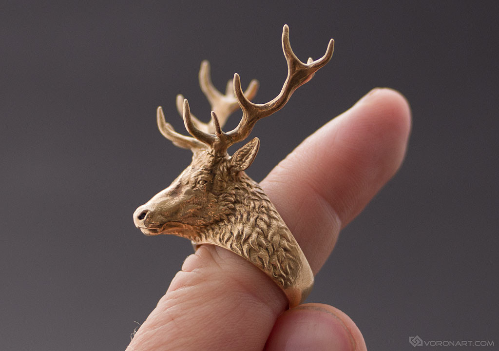 Deer head ring outlet