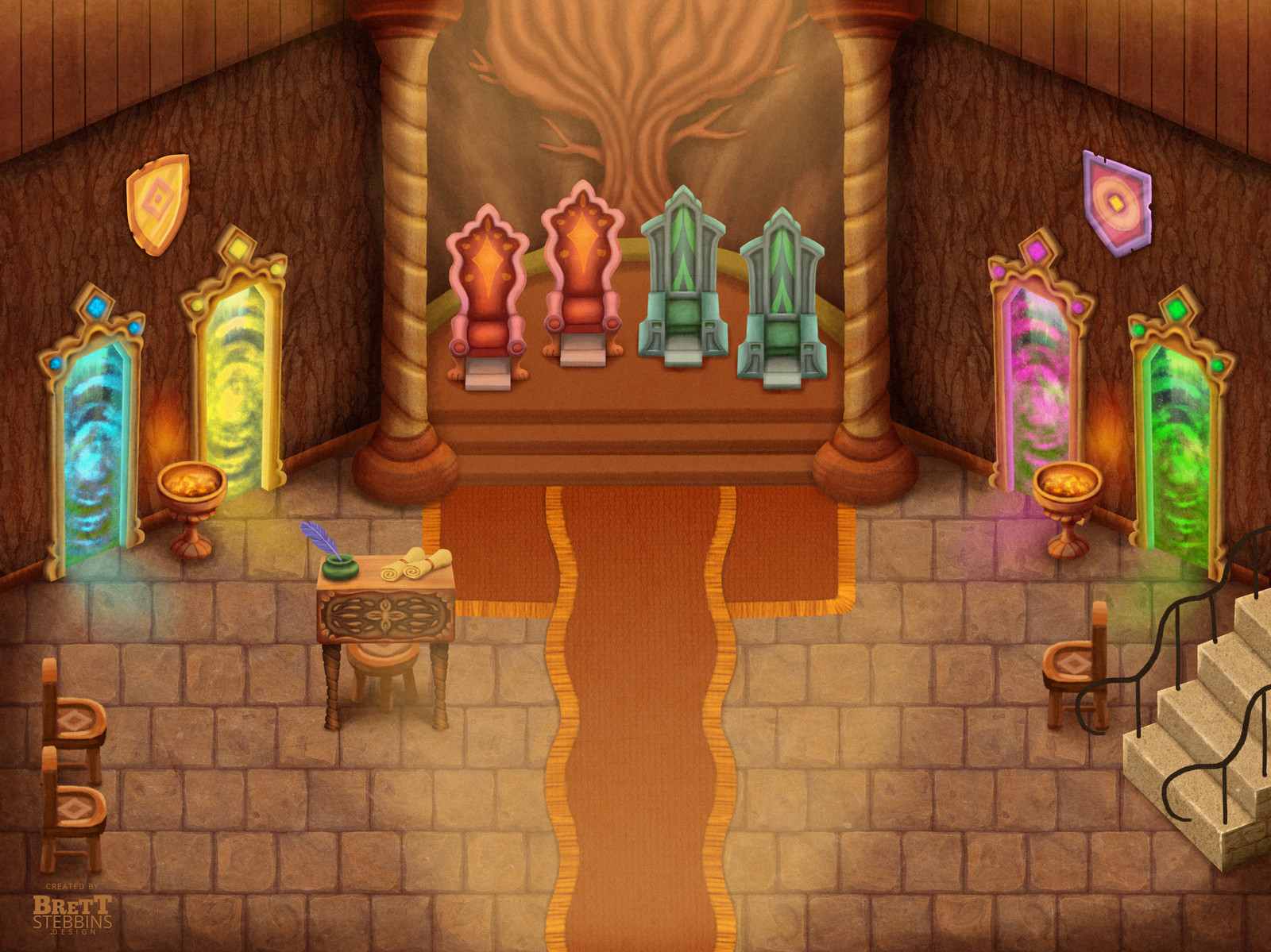 Luminare Saga - Village of Die Nox - Throne Room