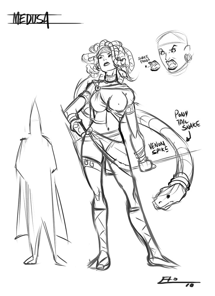 Creature design : Medusa