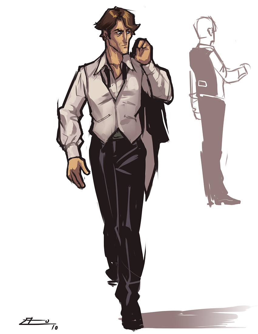Character Design: Hank Jacket off