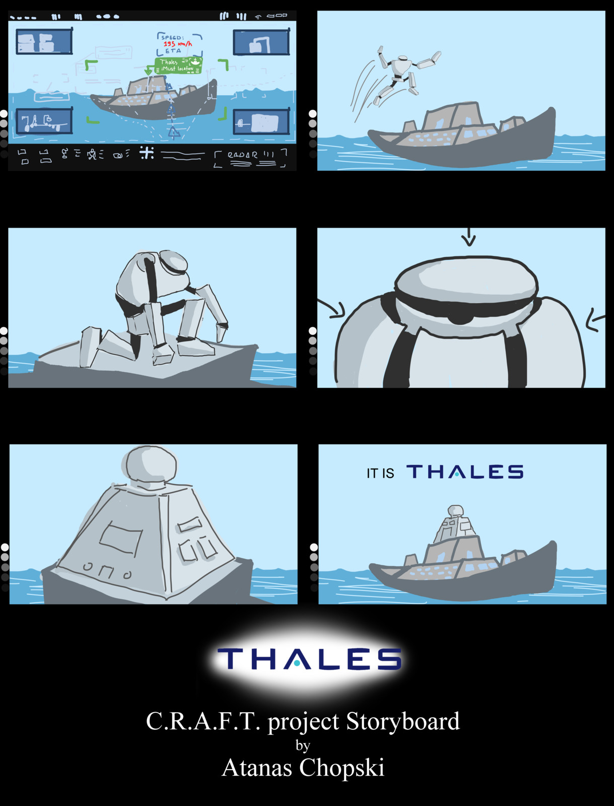 Second digital storyboard - coloured