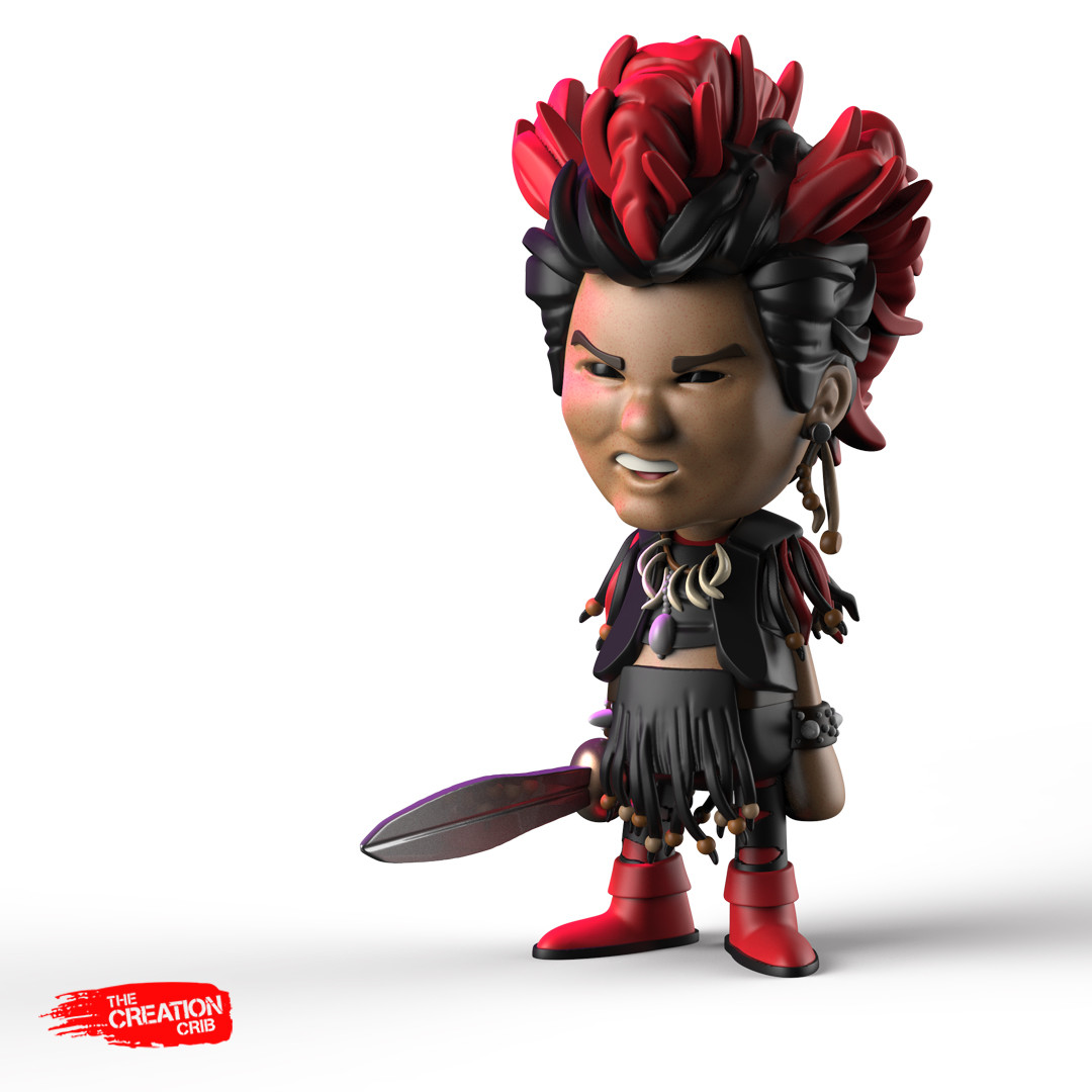 ArtStation - Rufio of the lost boys Cribblet designer toy (fanart)
