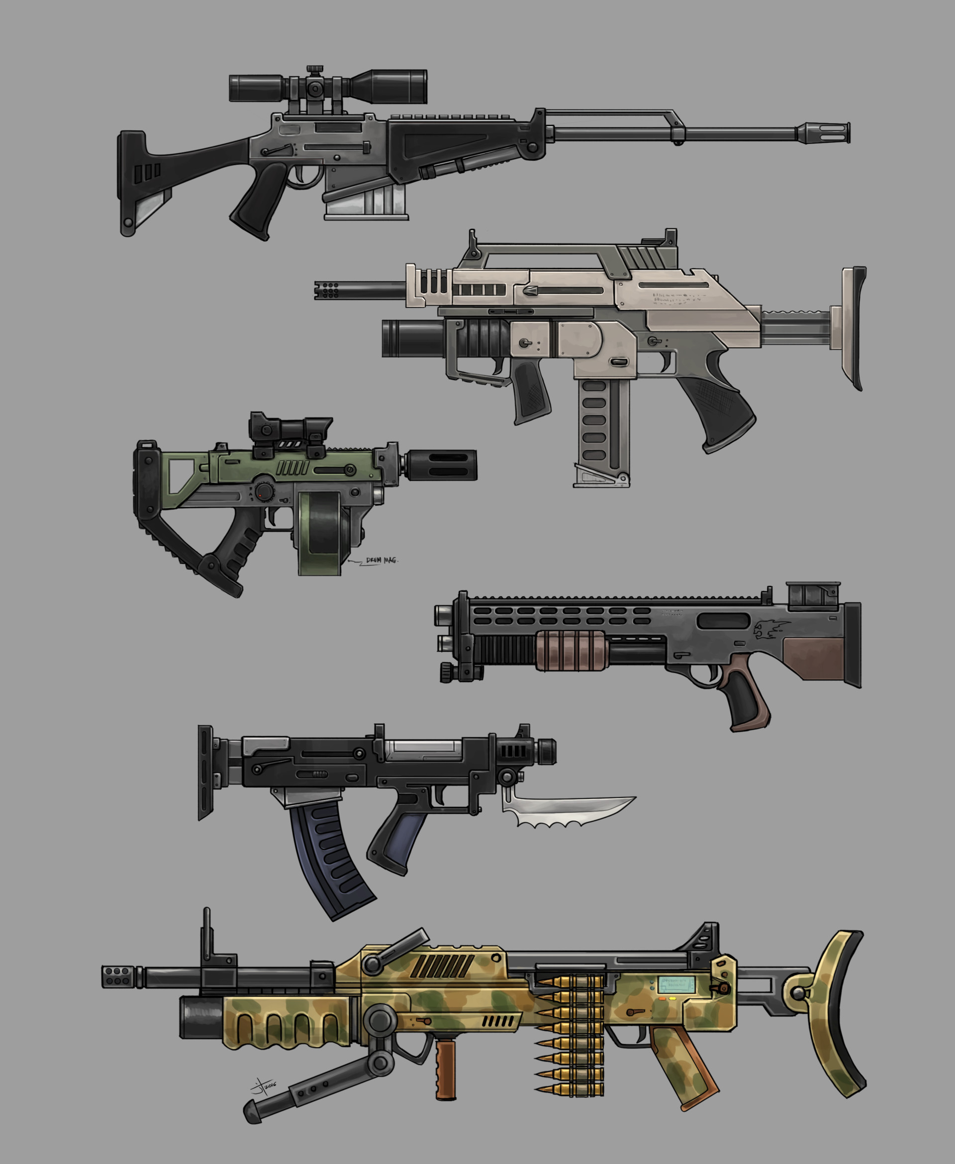 ArtStation - Rifle Concept