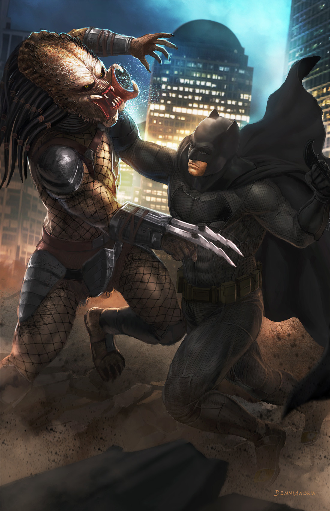 ArtStation - Batman vs Predator
