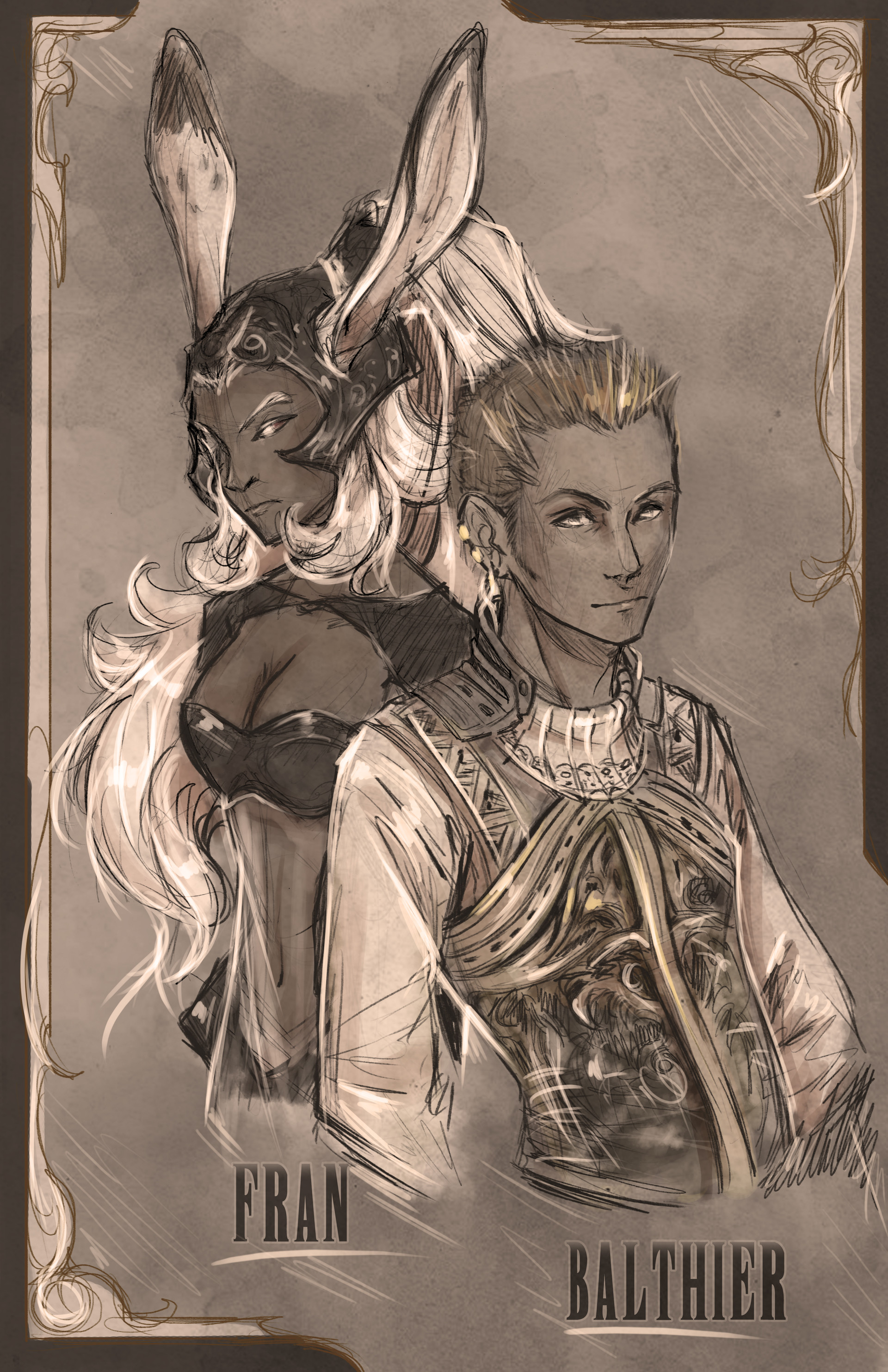 Artstation - Ffxii - Fran & Balthier
