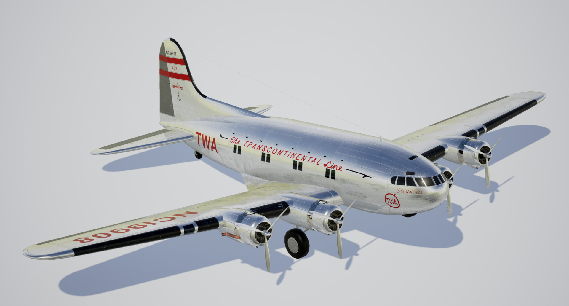 ArtStation - Boeing-307 Stratoliner ArtStation - Boeing-307 Stratoliner