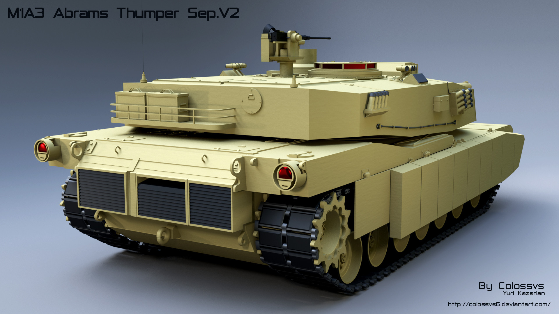 M1A3 Abrams Thumper Sep.V2 Concept.