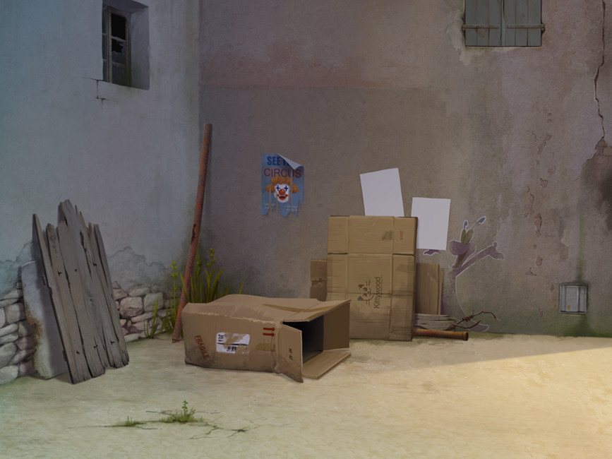 Cul de sac - décor / Dead end - background