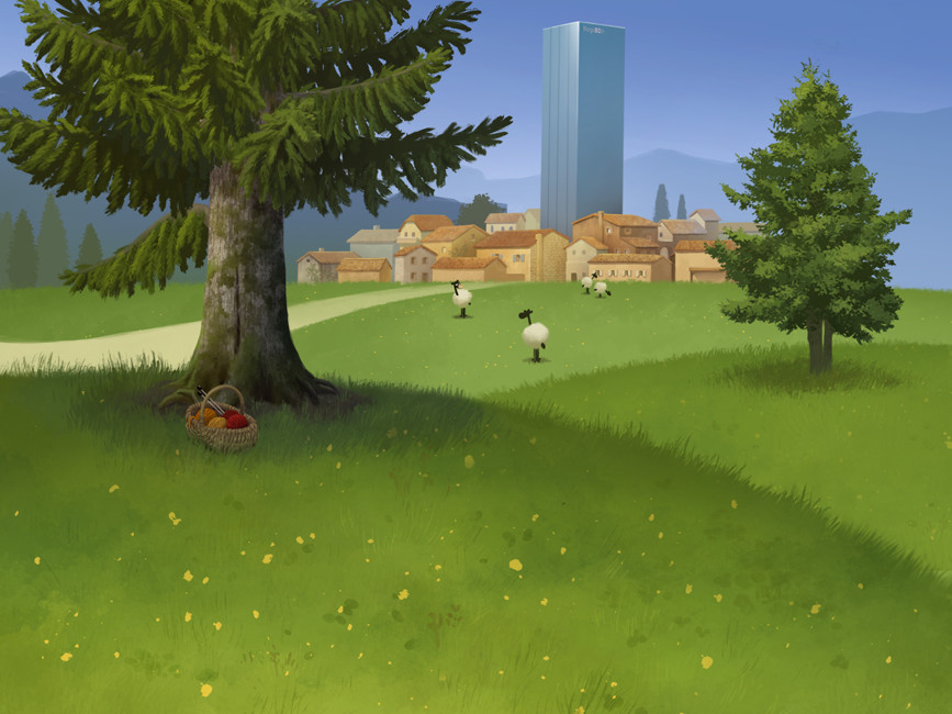 La prairie - décor / The meadow - background