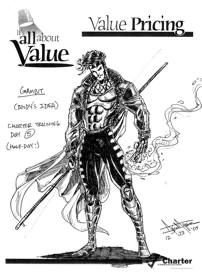 Gambit Sketch by aaronminier on deviantART  Marvel comics art Marvel  art Superhero art
