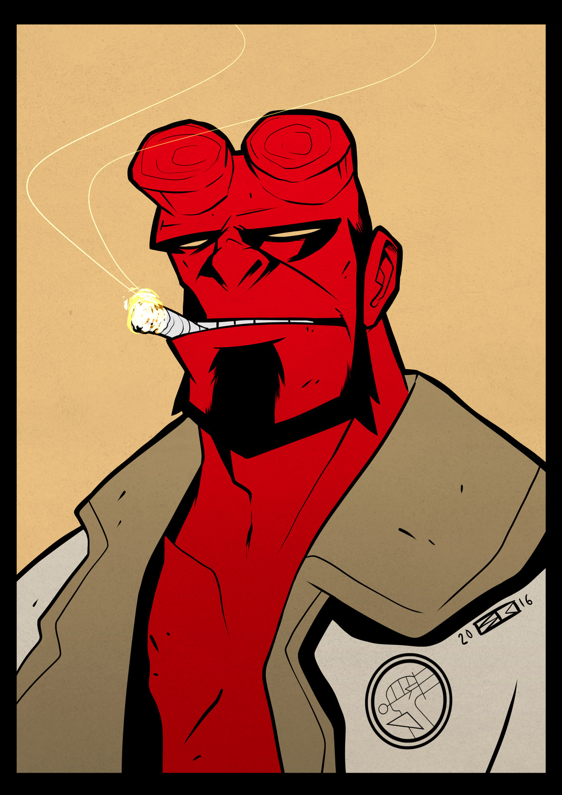 Hellboy portrait