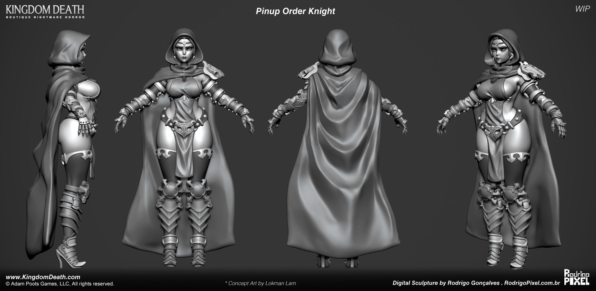 Artstation Kingdom Death Pinup Order Knight Miniature