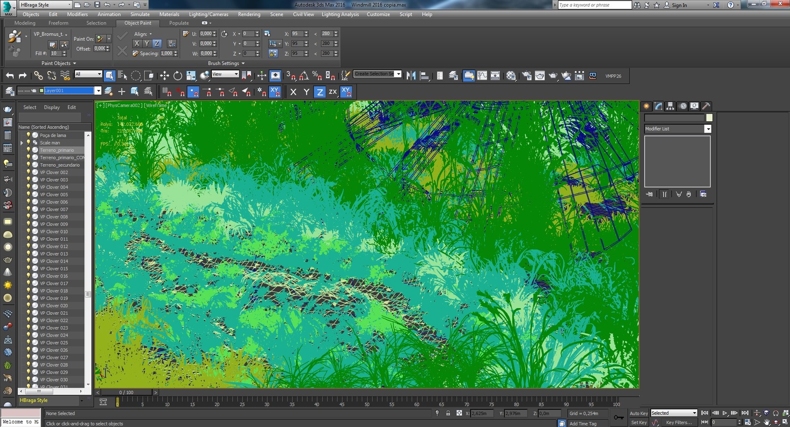 3ds Max viewport - wireframe