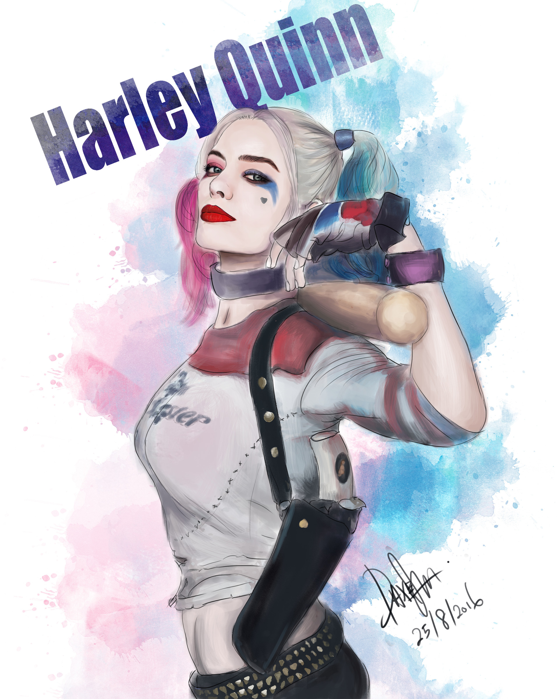 Daxe Tan - Harley Quinn Digital Illustration