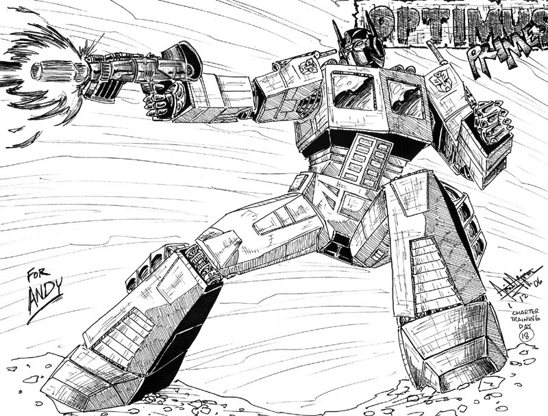 Learn How to Draw Optimus Prime from Transformers Transformers Step by  Step  Drawing Tutorials