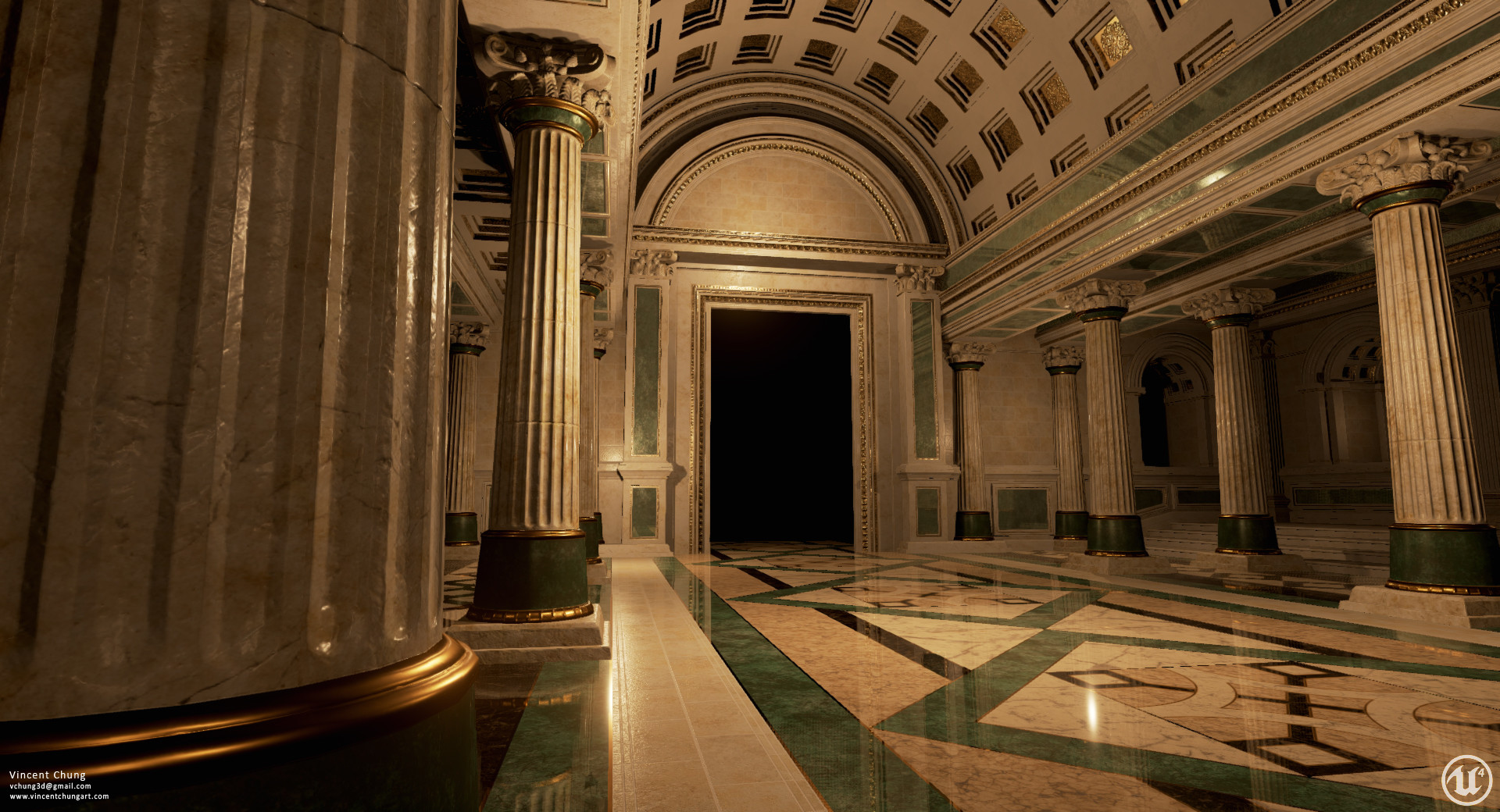 Vincent Chung - UE4 Greek Temple - Hallway