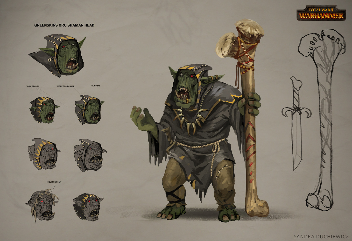 Artstation Total War Warhammer Concept Art Orc Shaman Sandra Duchiewicz Black orcs is a greenskins melee infantry unit in total war: artstation total war warhammer