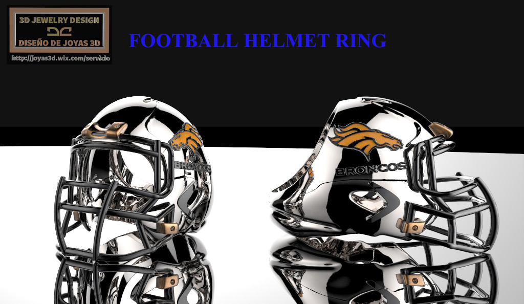 Artstation Football Helmet Ring Diego Aramburu