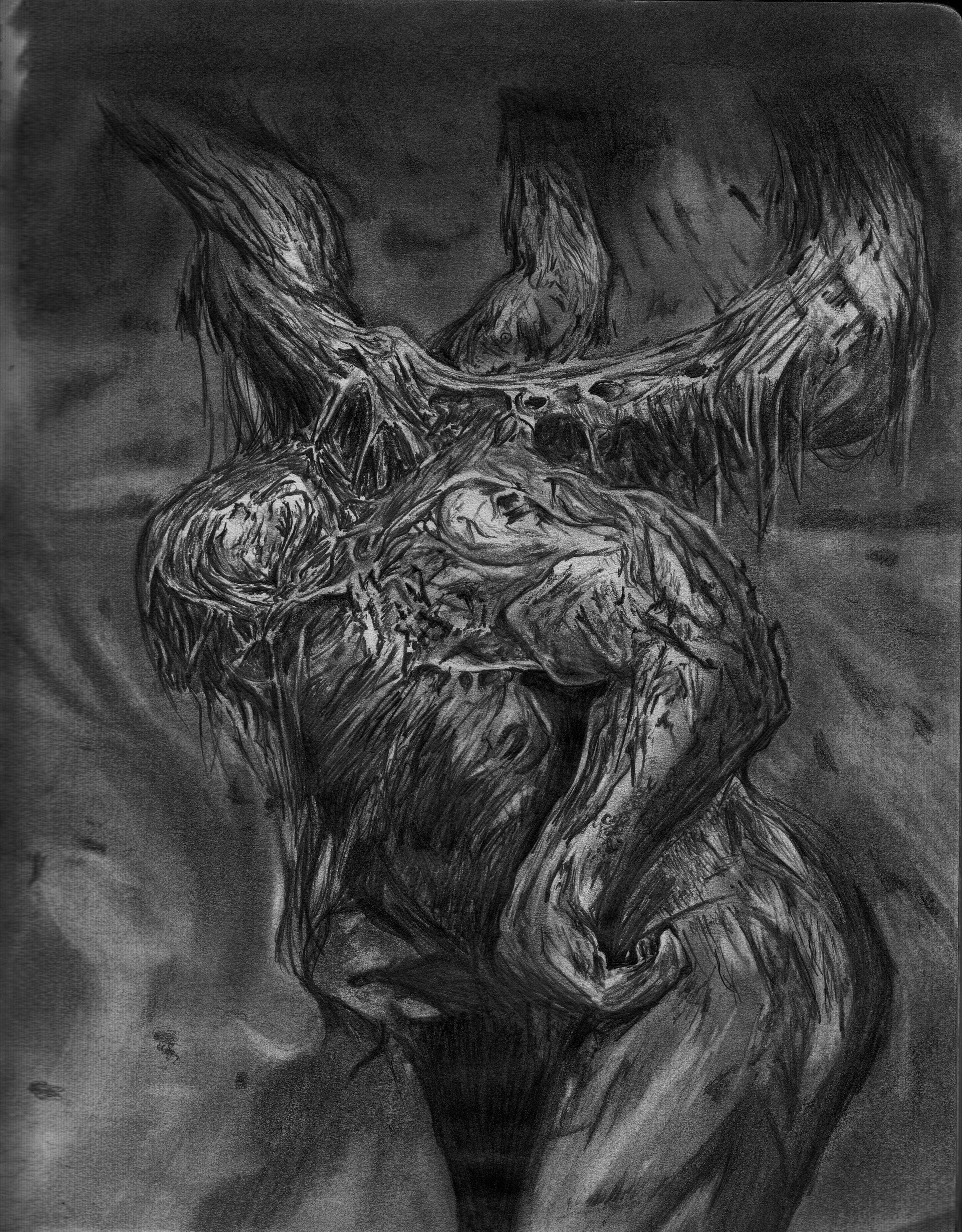 Artstation Converting Digital Painting To Pencil Drawings Study